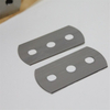 Carbon Steel Round-head 3 Hole Mechanical Razor Blade for Foil Wrapper Cutter