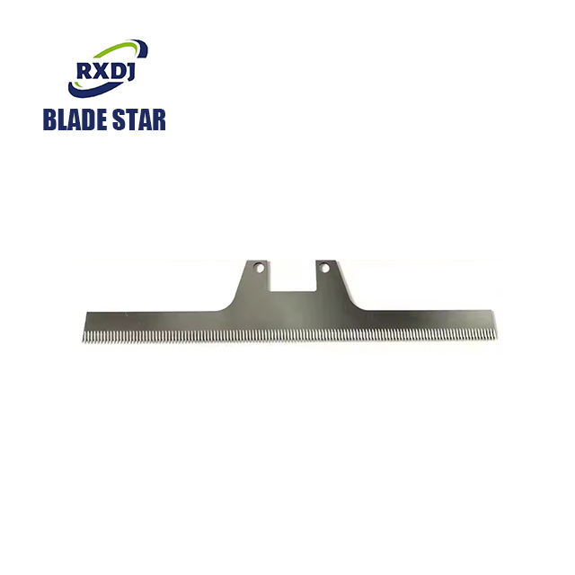 Industrial Packaging Machine Blades Stainless Steel Serrated Cutter for Plastic Film, Rubber & Food Processing Nylon Adjustable