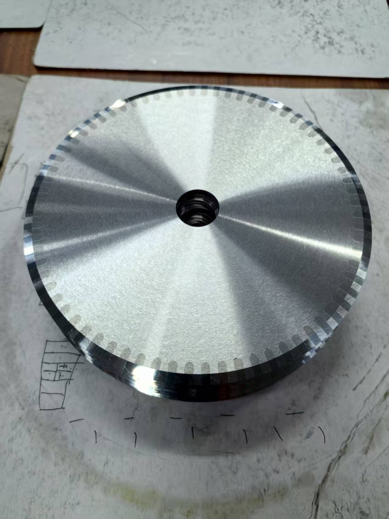 Food Grade Stainless Steel Circular Blade for Meat Vegetable Bread Cutting