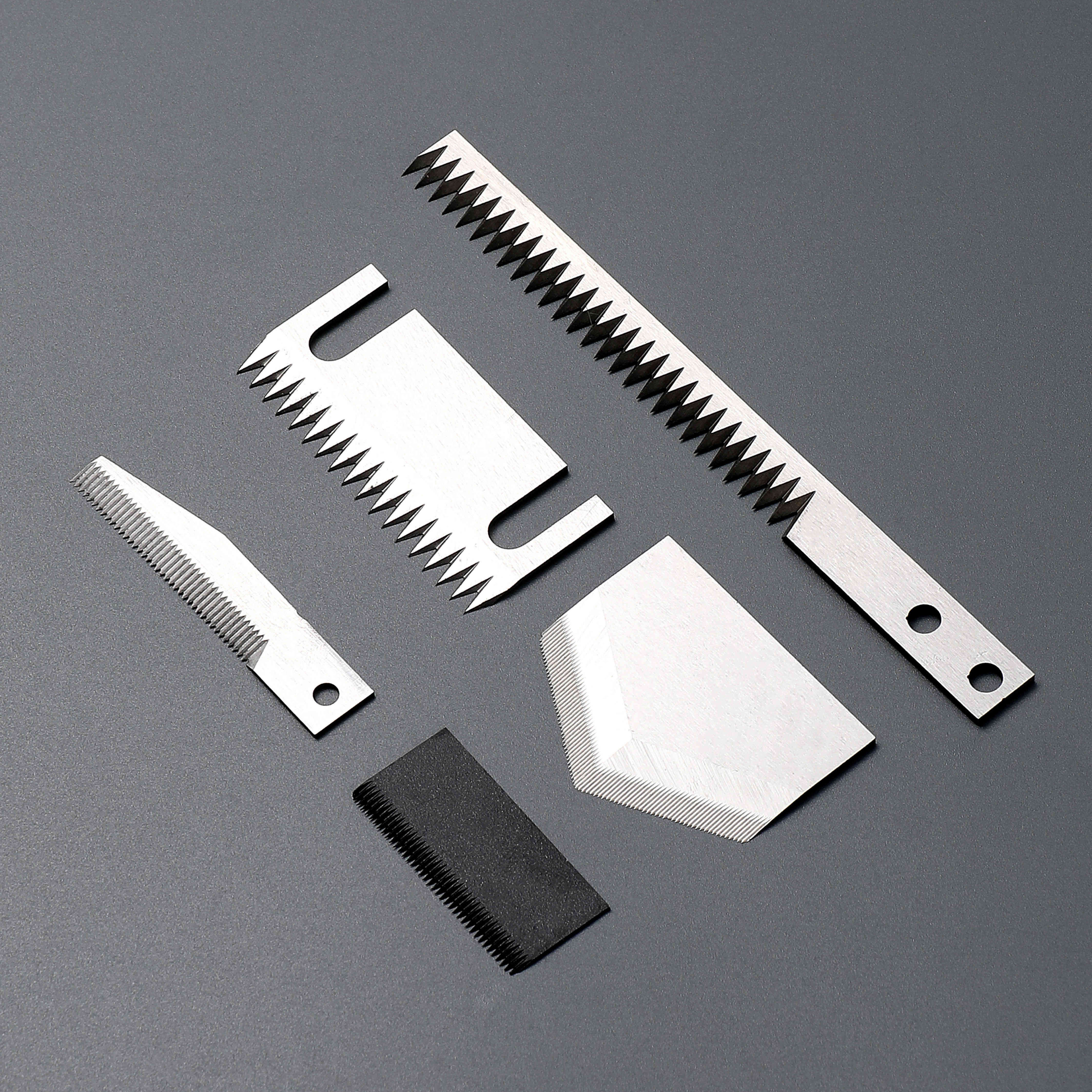 Customizable Industrial Blades Packaging Machine Toothed Knives Various Types for V-Shaped Easy-Tear Cut Packaging