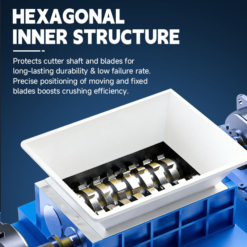 Mobile 15hp Tire Shredder, 600 Model, Scrap Tire Recycling Machine (40 Mesh)