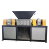 Twin-Shaft Waste Plastic Crusher Scrap Car & Metal Shredding Machine PP Material Recycling Equipment
