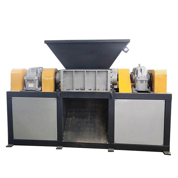Twin-Shaft Waste Plastic Crusher Scrap Car & Metal Shredding Machine PP Material Recycling Equipment