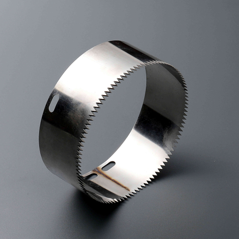 Stainless Steel Serrated Edge Tray Sealing Blade Industrial Grade Circular Punch Knife for Food Tray Sealing and Film Cutting