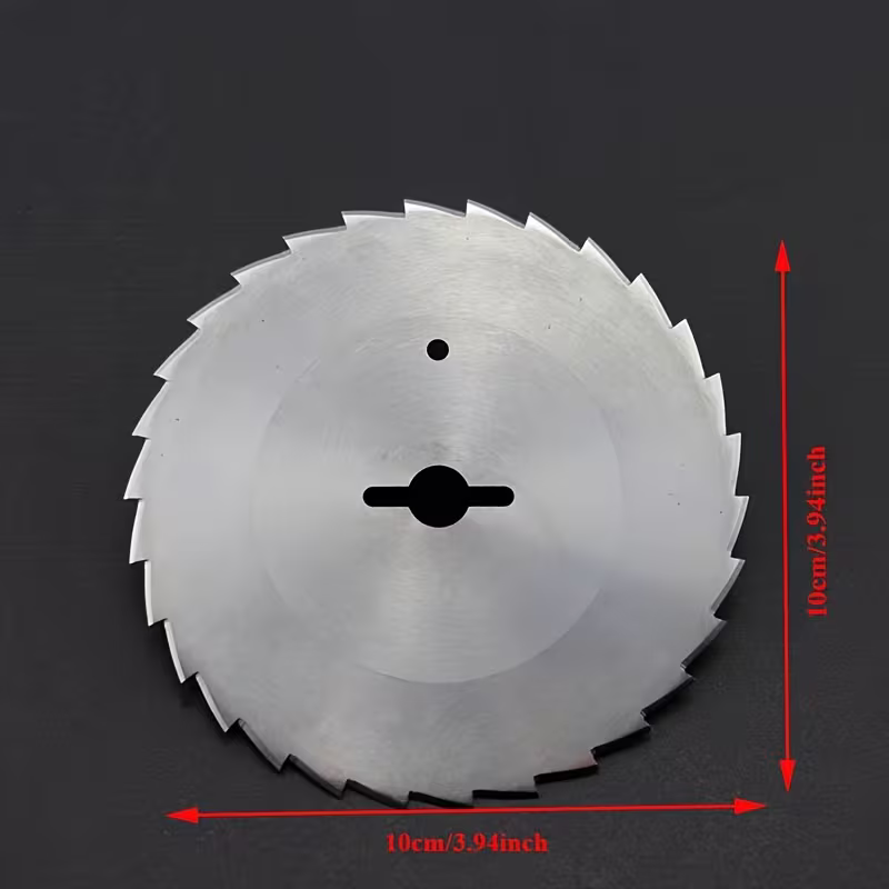 Double-tooth structure SUS420 stainless steel circular blade - Burr-free meat cutting blade for layered cutting of boned meat