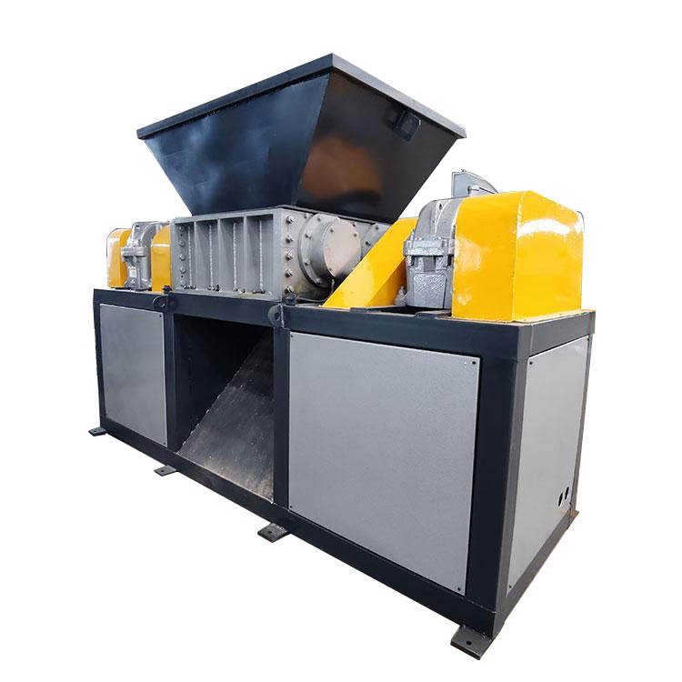 Twin-Shaft Waste Plastic Crusher Scrap Car & Metal Shredding Machine PP Material Recycling Equipment