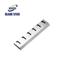 Custom-sized plastic crusher blades for factory use in plastic/rubber/tire recycling.