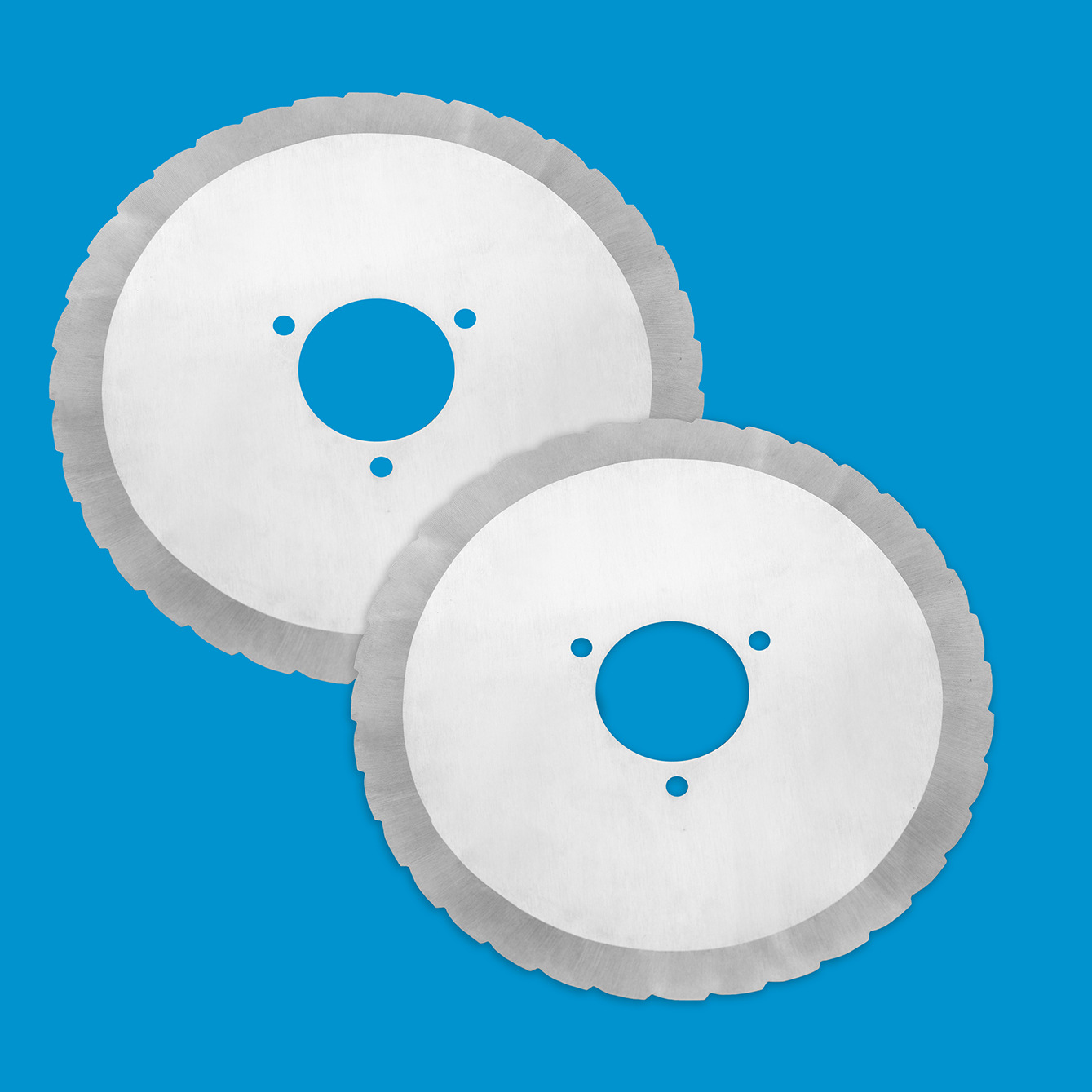 Premium Round Slicer Blades Fish Meat Cutting Knife Serrated Chopper Blade for Food Machine Parts