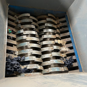 Twin-Shaft Waste Plastic Crusher Scrap Car & Metal Shredding Machine PP Material Recycling Equipment
