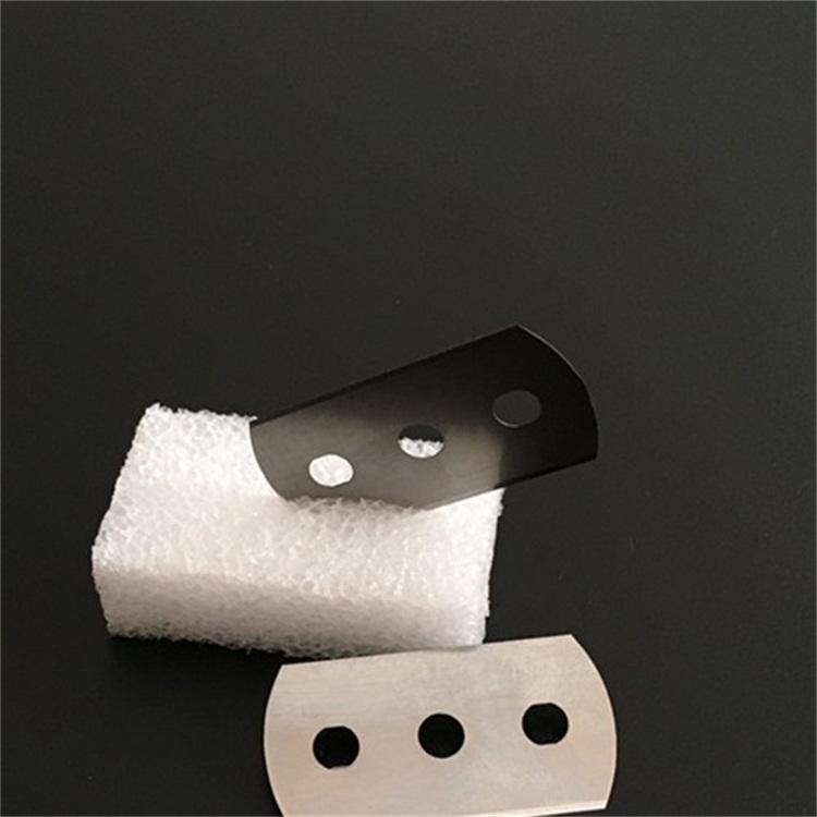 Carbon Steel Round-head 3 Hole Mechanical Razor Blade for Foil Wrapper Cutter