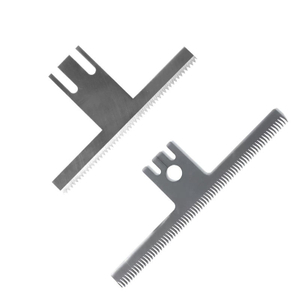 Industrial Packaging Machine Blades Stainless Steel Serrated Cutter for Plastic Film, Rubber & Food Processing Nylon Adjustable