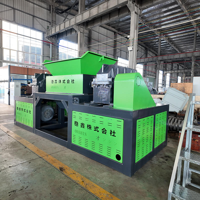 Commercial Tire Shredder and Plastic Shredder Large-Scale Dual-Shaft Shredder