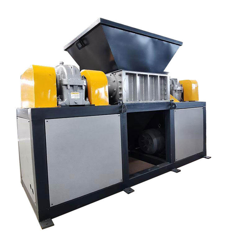 Twin-Shaft Waste Plastic Crusher Scrap Car & Metal Shredding Machine PP Material Recycling Equipment