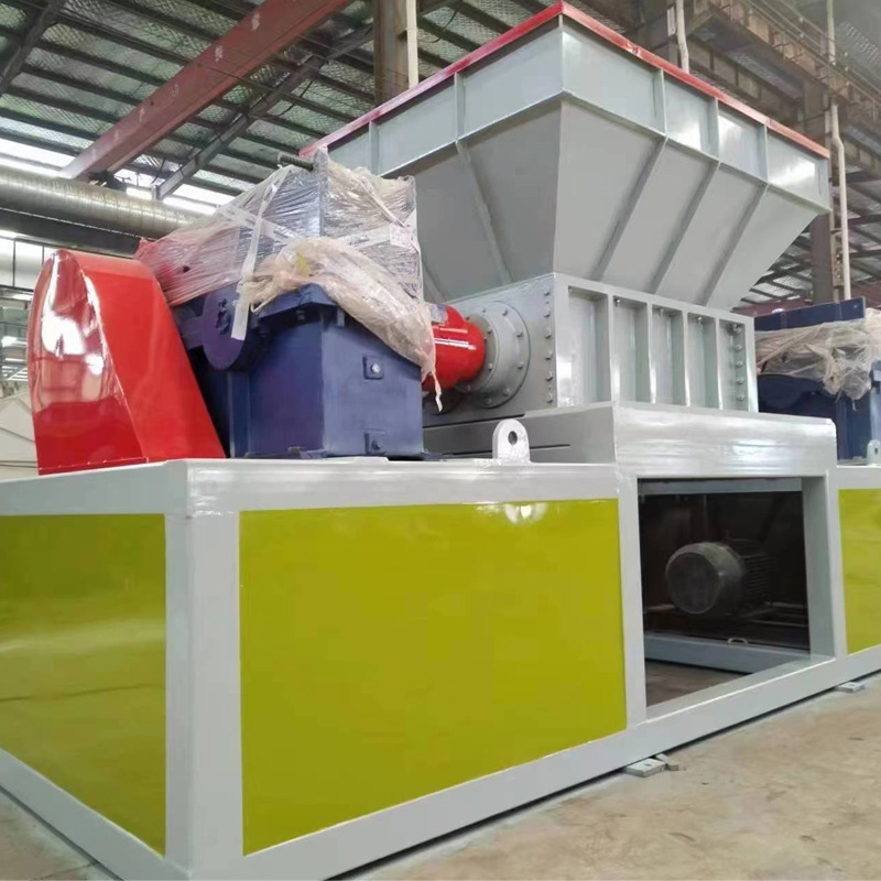 Heavy Duty Industrial Shredder with Blades for Hard Plastic and Rubber Block Crushing