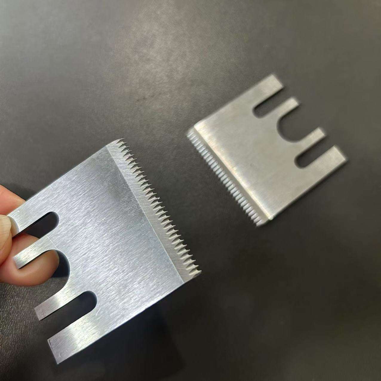 Factory Good Quality Packaging Machine Unconventional Size Slitting Serrated Blade for Packing Plastic