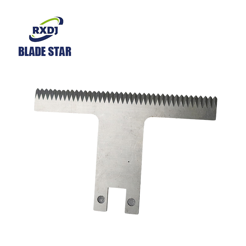 Industrial Packaging Machine Blades Stainless Steel Serrated Cutter for Plastic Film, Rubber & Food Processing Nylon Adjustable