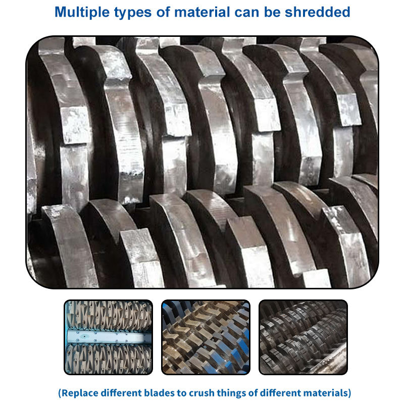 Wear Resistant Blade Industrial Shredder for Continuous Working CE Certified Heavy Duty Industrial Shredder with Factory Price